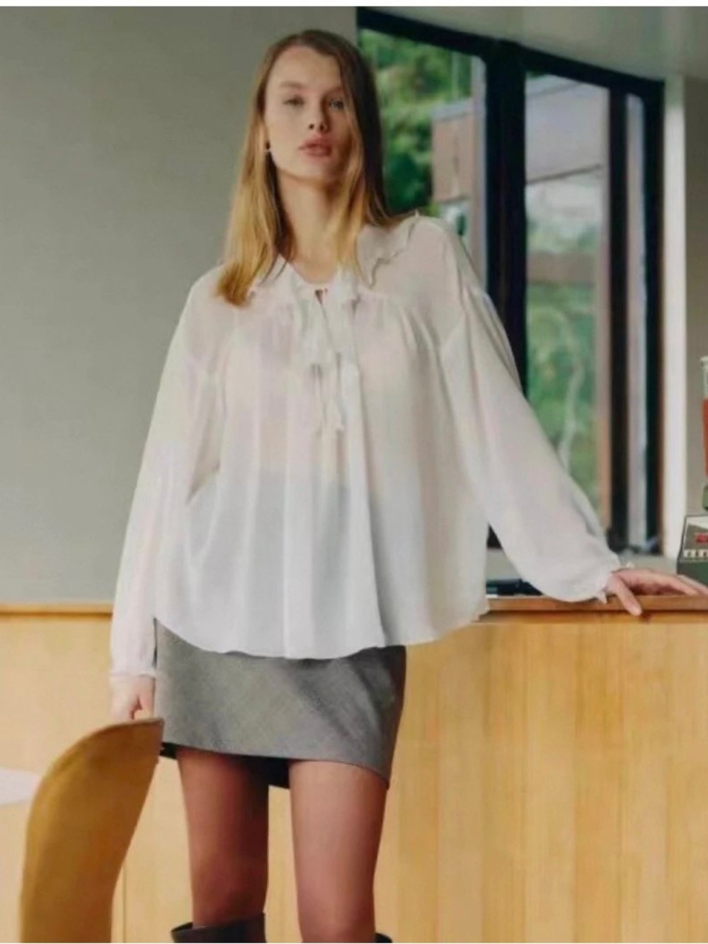 Wilfred Kissa sheer Blouse